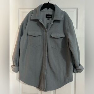 Hilary Radley Women's Long Sleeve Shacket Shirt Jacket  - Size Large